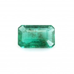 Emerald set, rectangular emerald cut 3-6 x 6-8mm x 1pc