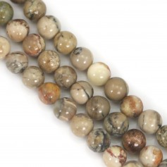 Opale rose rond 8mm x 40cm