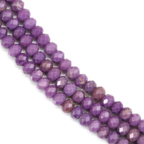 Phosphosidérite rondelle facetté 2x3mm x 39cm