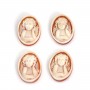 Cabochon Cameo Conque Karneol ovaler Engel 13x18mm x 1Stk