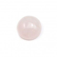 Cabochon Quartz Rose Rond-plat 10mm x 5pcs