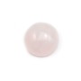 Cabochon Quartz Rose Rond-plat 10mm x 5pcs