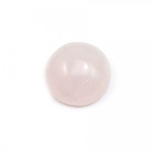 Cabochon Quartz Rose Rond-plat 6mm x 10pcs