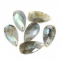 Colgante labradorita gota facetada 13x25mm x 1ud