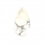 Colgante Howlita gota facetada 13x25mm x 1pc
