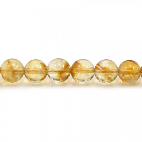Citrine Ronde 12mm x 40cm