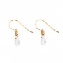 Pendiente gota óxido de circonio 4x6mm - Gold Filled x 2pcs