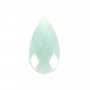 Colgante gota Amazonita facetada 13x25mm x 1pc