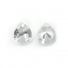 Oxyde de zirconium goutte poire 6x8mm x 2pcs