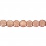 Gemstone de lune orange round flat 8mm x 40cm