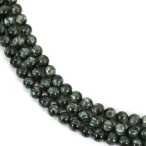 Séraphinite rond 6.5mm x 39cm