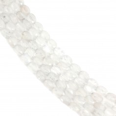 Pietra di luna ovale sfaccettata 4x6 mm x 39 cm