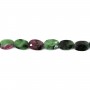 Oval faceted Zoisite ruby 4x6mm x 39cm
