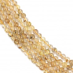 Quartz rutile doré rond 4mm x 40cm