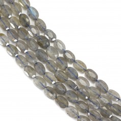 Labradorite ovale facetté 4x6mm x 40cm
