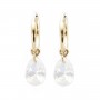 Boucles d'oreilles oxyde de zirconium goutte 6x8mm - Gold Filled x 2pcs
