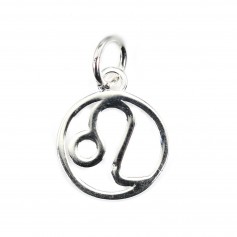 Charm signo astrológico 10x15mm - Leão - Prata 925 x 1pc