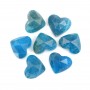 Cabochon Apatit Herz facettiert 9x10mm x 1pc