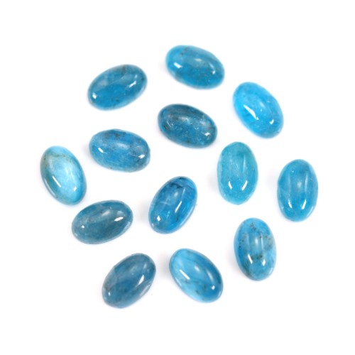 Cabochon Apatite ovale 4x6mm x 1pc