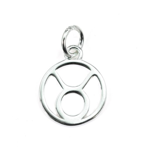 Breloque signe astrologique 10x15mm - Taureau - Argent 925 x 1pc