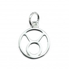 Charm segno zodiacale 10x15mm - Toro - Argento 925 x 1pc