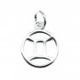 Charm signo astrológico 10x15mm - Géminis - Plata 925 x 1pc