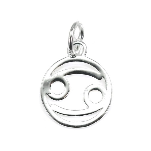 Breloque signe astrologique 10x15mm - Cancer - Argent 925 x 1pc