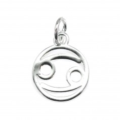Charm signo astrológico 10x15mm - Cancer - Plata 925 x 1pc