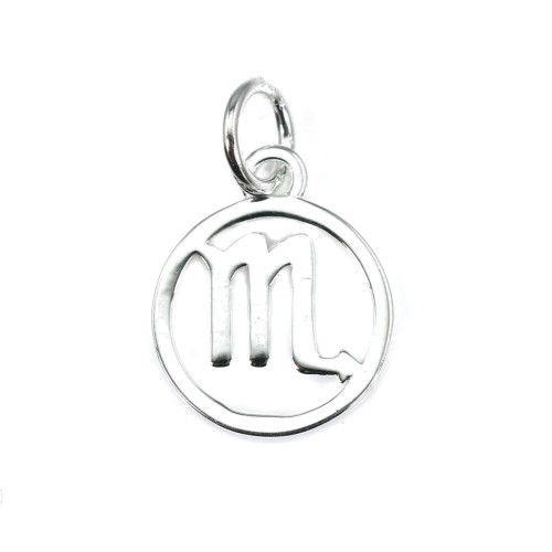 Breloque signe astrologique 10x15mm - Scorpion - Argent 925 x 1pc