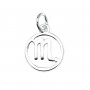 Charm signo astrológico 10x15mm - Escorpio - Plata 925 x 1pc