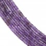 Amethyst roundel - Heishi - 2x4mm x 39cm