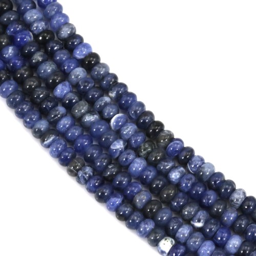 Sodalite rondelle - Heishi - 2x4mm x 39cm