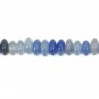 Aventurine bleu rondelle - Heishi - 2x4mm x 39cm