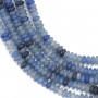 Aventurine bleu rondelle - Heishi - 2x4mm x 39cm