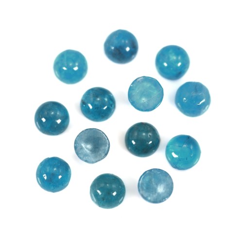 Apatite round cabochon 3mm x 2pcs