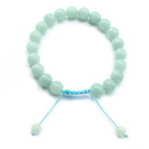 Bracelet Amazonite boule rond 8mm 