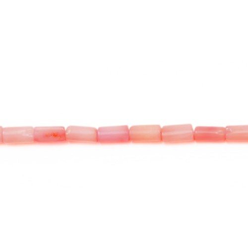 Sea Bamboo Colored pale rose Tube 2x4mm x 40cm 