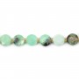 Chrysoprase rond plat facetté 8mm x 38cm