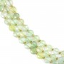 Prehnite rotonda piatta sfaccettata 8.5mm x 38cm (37 pezzi)
