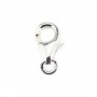 Fermoir mousqueton 4x7mm - Argent 925 x 2pcs