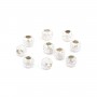 Perles rondes diamanté 2.5mm - Argent 925 x 20pcs