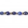 Lapislazuli Olive facettiert 6x8mm x 39cm