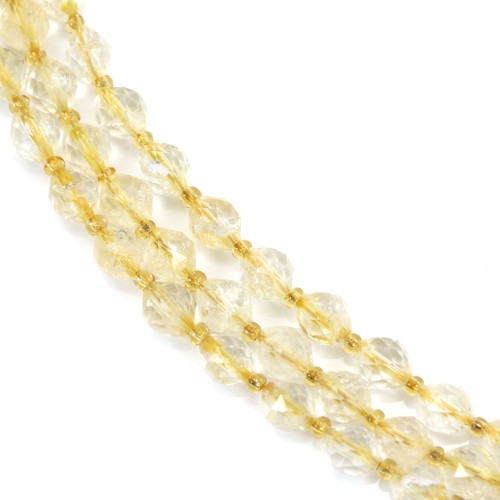 Citrino oliva sfaccettato 6x8mm x 39cm