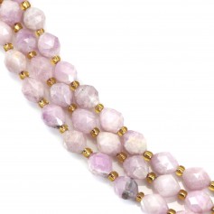 Kunzite olive facetté 6x8mm x 39cm