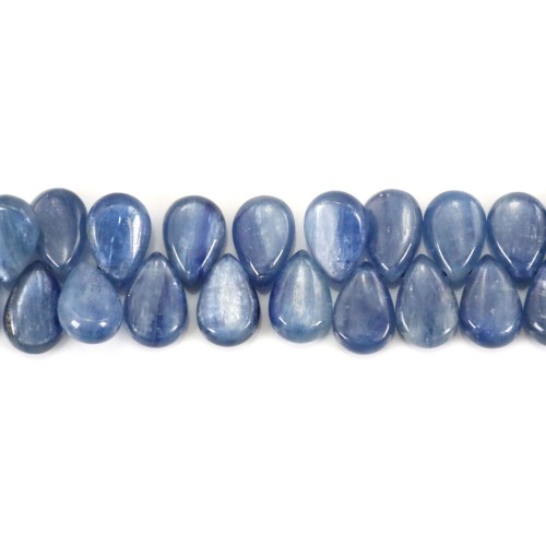 Cianite gota plana 8x12mm x 10cm (24 peças)