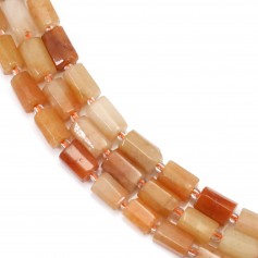 Orange baroque aventurine 7x11mm x 40cm (28 pieces)