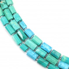 Reconstituted turquoise baroque 7x11mm x 40cm (29 pieces)