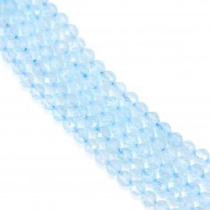 Topazio riscaldato rotondo sfaccettato 3mm x 39cm