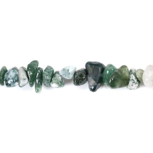 Moss agate chips x 80cm