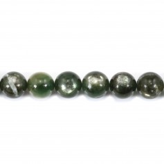 Lépidolite verte ronde 11-12mm x 1pc